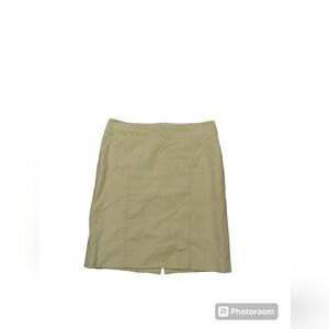 J. McLaughlin Skirt 8 Corduroy Cream Pencil Western Boho Preppy Old Money Y2K